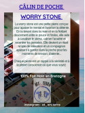 câlin de poche/worry stone en argile fait main 